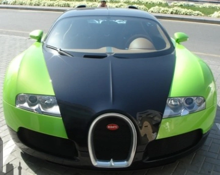 Bugatti Veyron verde!