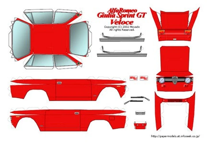 Modellismo: Le auto di carta