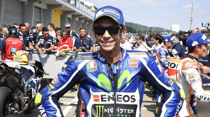 Valentino Rossi 'fortunato' per la 1a fila in Germania