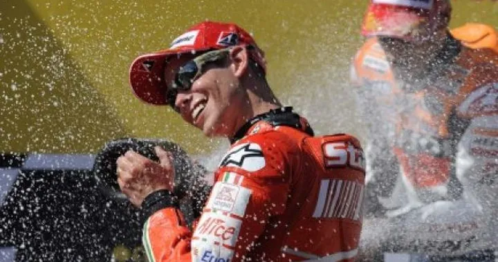 MotoGP: Casey Stoner felicissimo del podio all'Estoril. Hayden ottavo.