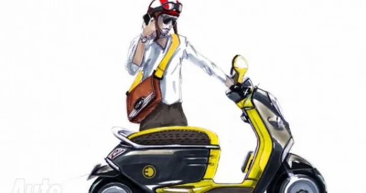 MINI E Scooter Concept: scooter elettrico Plug-in a Parigi