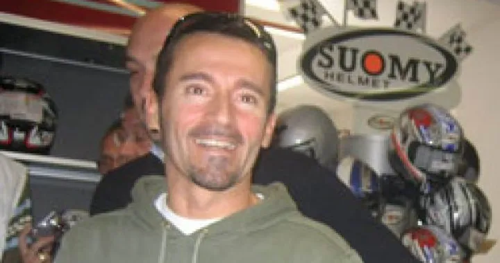 Eicma 2008: Max Biaggi allo stand Suomy