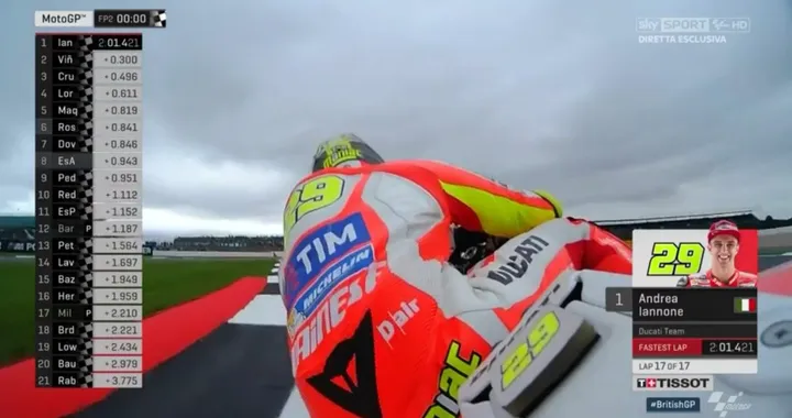 MotoGP Silverstone 2016: Andrea Iannone il migliore nelle FP2