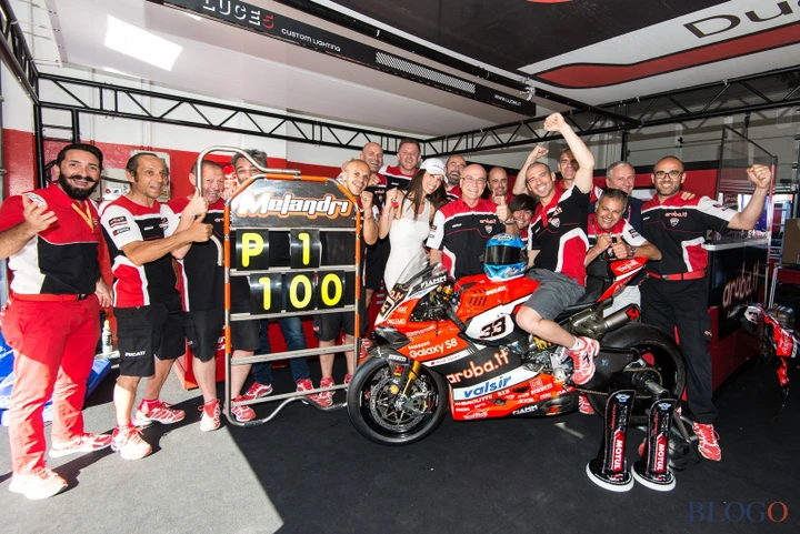 SBK, Melandri: centesima vittoria di un italiano in Superbike