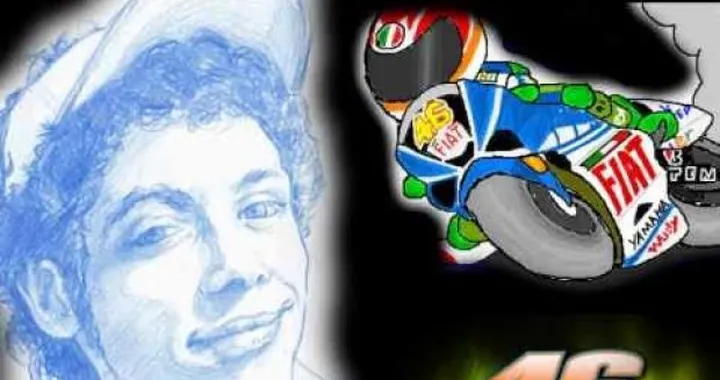 Le caricature di Valentino Rossi