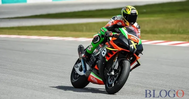 Biaggi gira a Sepang con l'Aprilia RSV4 X