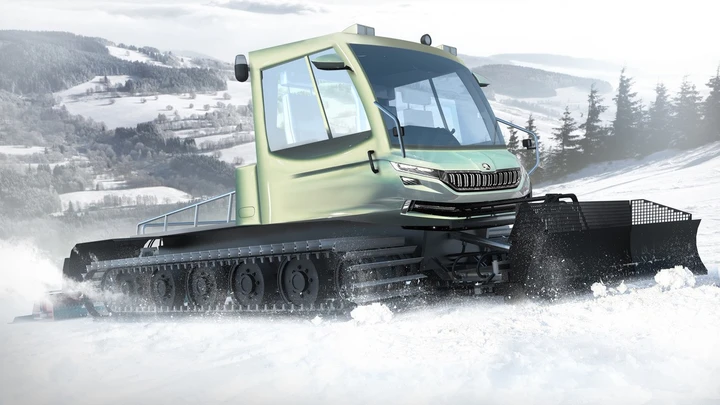 Skoda svela Snowman: gatto delle nevi da 400 cavalli