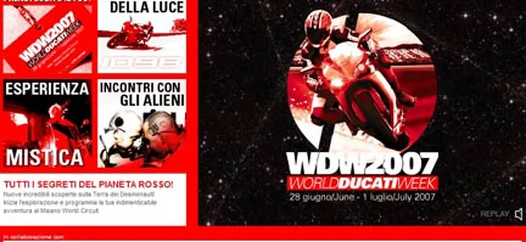 Sito ufficiale del Ducati WDW 2007