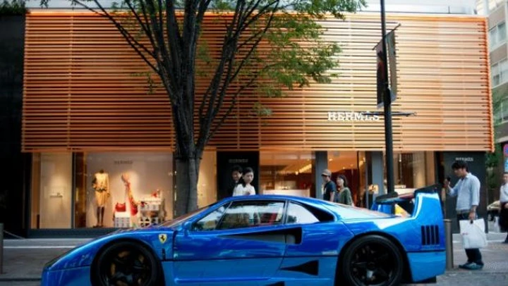 Ferrari F40 Blu Chrome