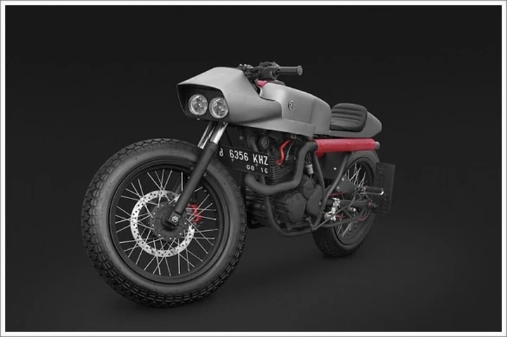 Yamaha Scorpio “Kamen Rider” di Thrive Motorcycles
