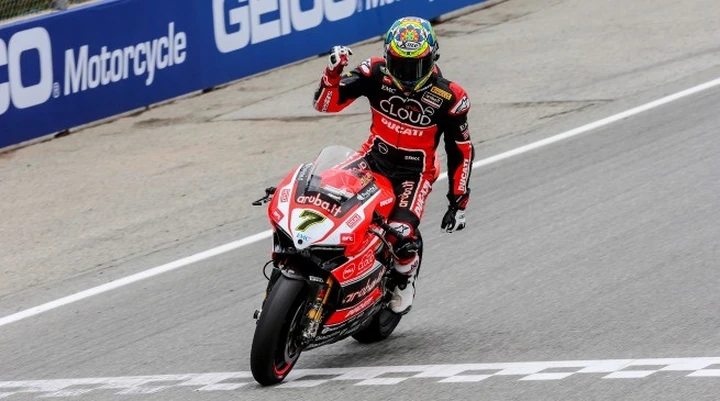 SBK Laguna Seca 2015: Chaz Davis e la Ducati davanti a tutti