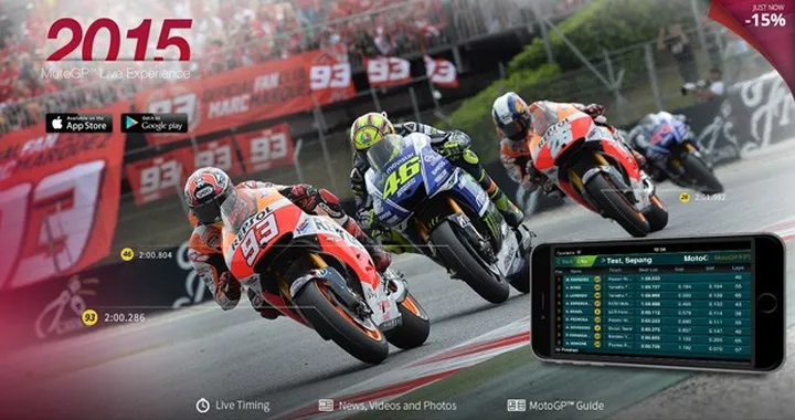 MotoGP 2015 Live con la APP MotoGP Live Experience