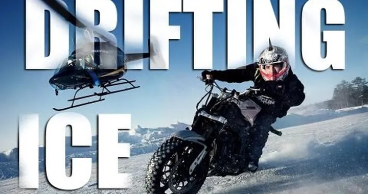 Extreme Motorcycle Drifting On Ice - Jorian Ponomareff