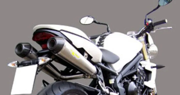 Silenziatore conico Exan per Triumph Street Triple