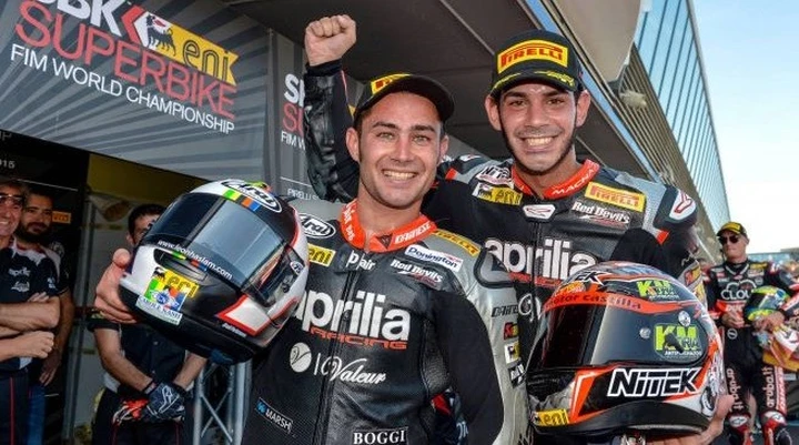 SBK, piloti Aprilia sul podio a Jerez