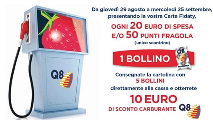 Esselunga e Q8: buoni benzina da 10 euro con la spesa