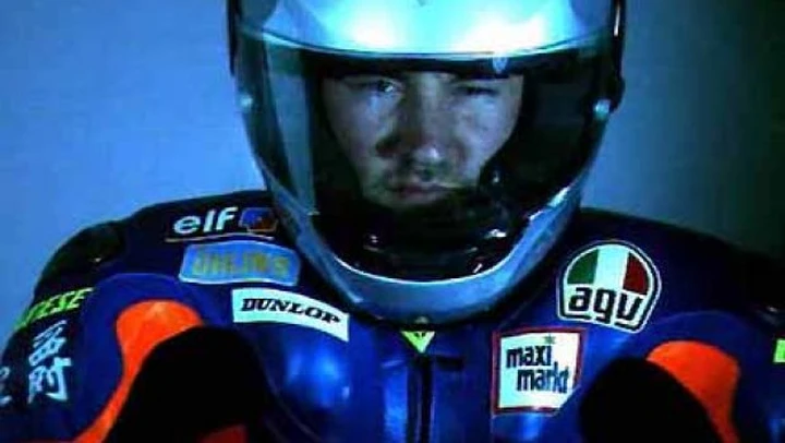Rossi in pista con l'ultimo air-bag Danese