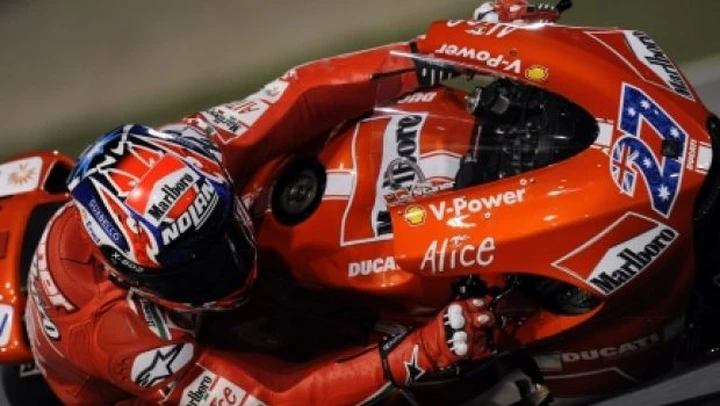 MotoGP a Losail: Stoner 10+, Hayden l'impavido