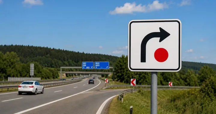 Quel cartello con il pallino rosso può salvarti dalla coda: ecco cosa significa