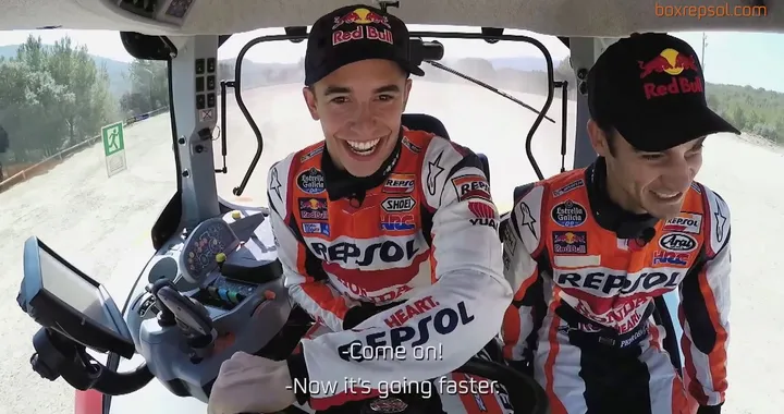 Márquez and Pedrosa, winners of the first ‘TractorGP’