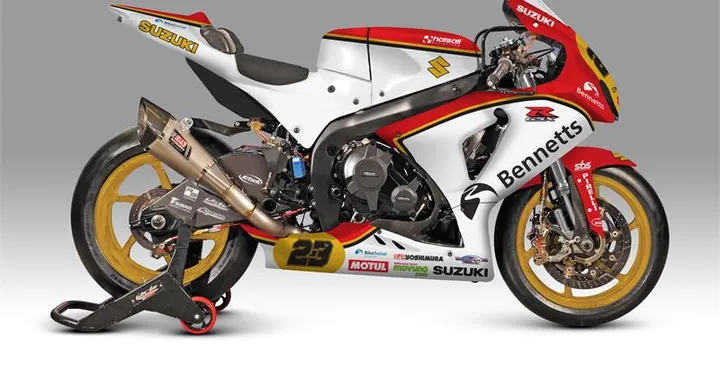 BSB, Brands Hatch: Suzuki GSX-R1000 livrea Barry Sheene