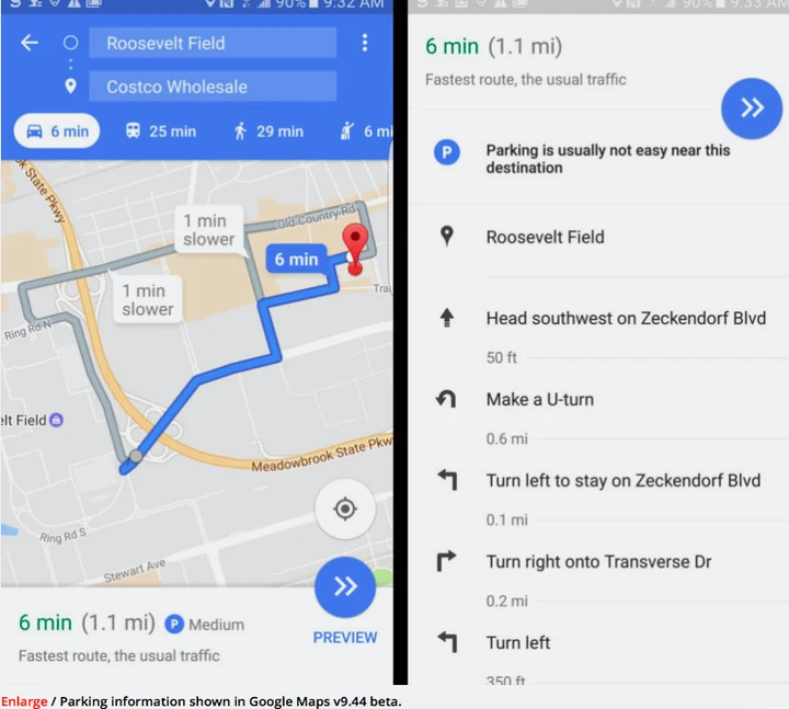 Google Maps (anche) per parcheggiare