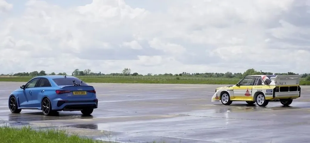 Drag race Audi: RS3 VS Sport Quattro S1 Gruppo B [Video]