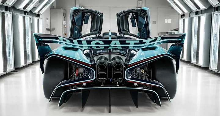 L'ultimo esemplare di un Bolide, di nome e di fatto: motore W16