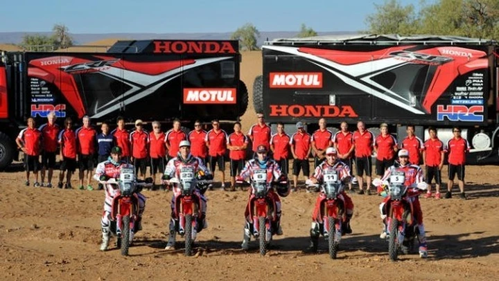 Il team HRC all'attacco della Dakar 2014