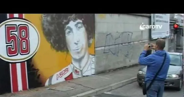 Un murales di 16 metri in onore di Marco Simoncelli