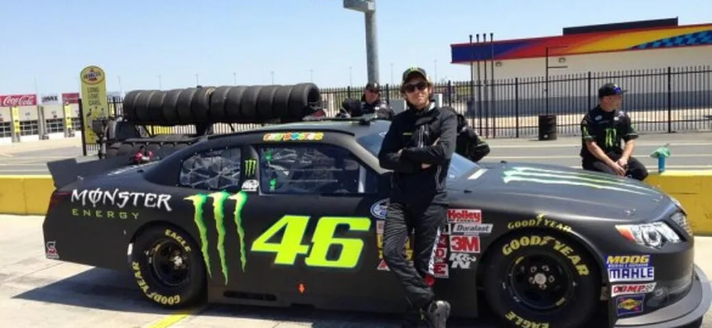 Valentino Rossi prova la Nascar