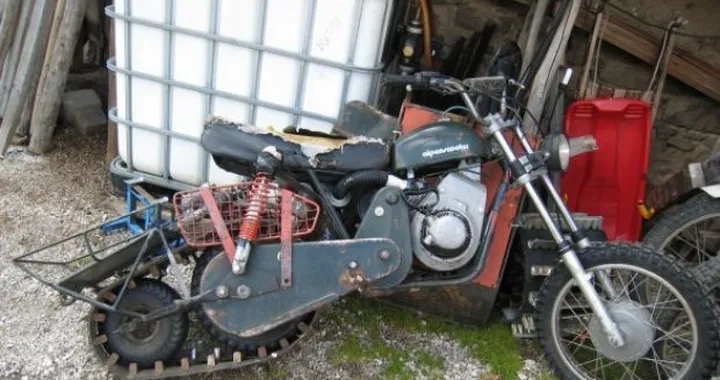 Foto del giorno: Scooter Slitta