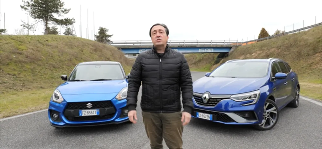 Renault Megane E-Tech Plug-in e Suzuki Swift Sport Hybrid: la prova