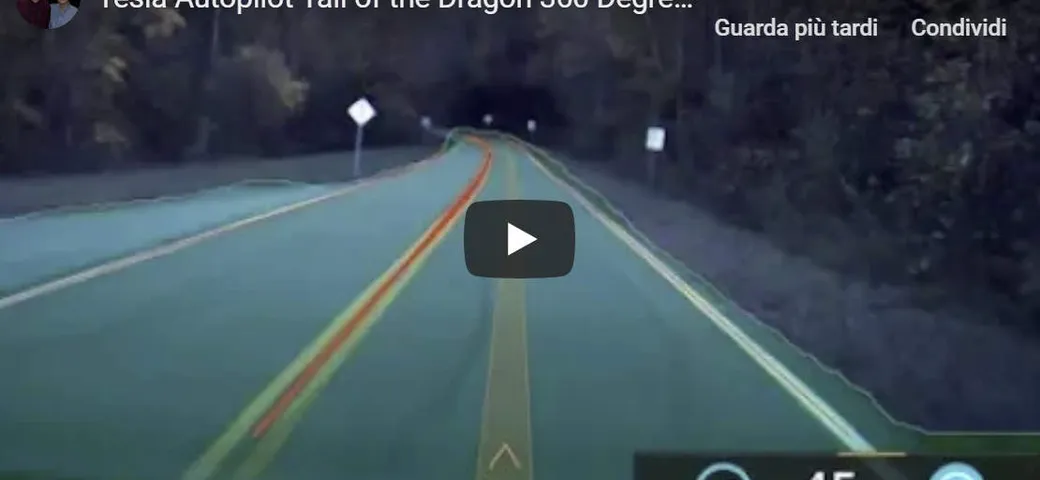 Tesla Autopilot: il video a 360 gradi