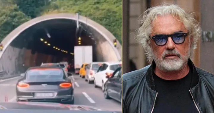 Briatore imbottigliato in autostrada: «Non dovremmo pagare il ticket»