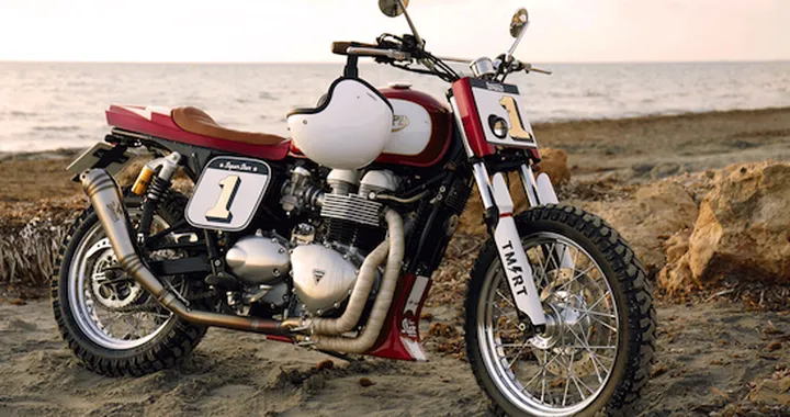 Tamarit Superstar, la Triumph Bonneville da dirt track