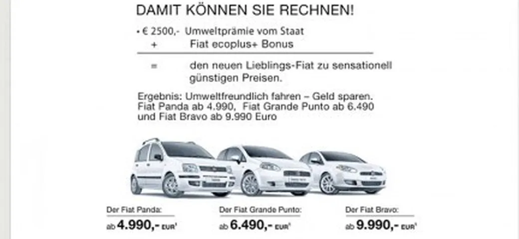 Fiat: in Germania la Panda parte da 4.990 Euro