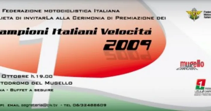 Premiazione campioni CIV 2009 al Mugello