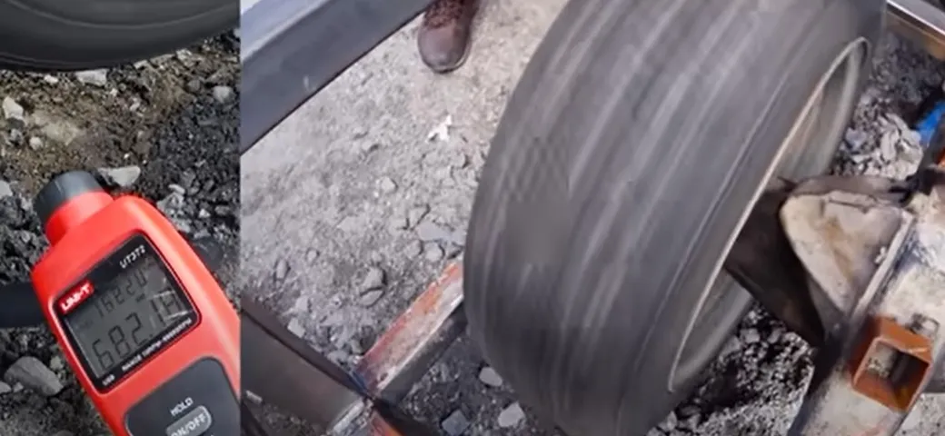 Far girare un pneumatico a 620 km/h: ecco cosa succede [Video]