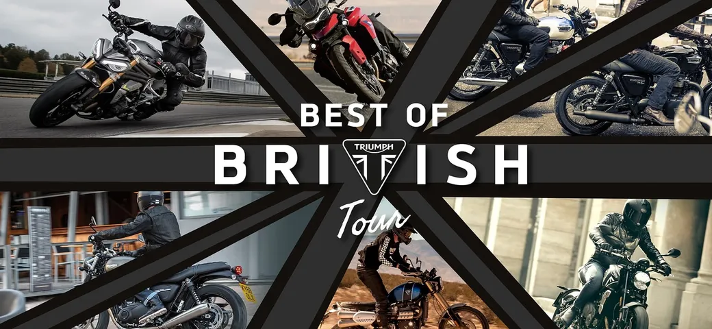 Triumph celebra l'apertura di 11 nuove concessionarie con il Best of British Tour 2021