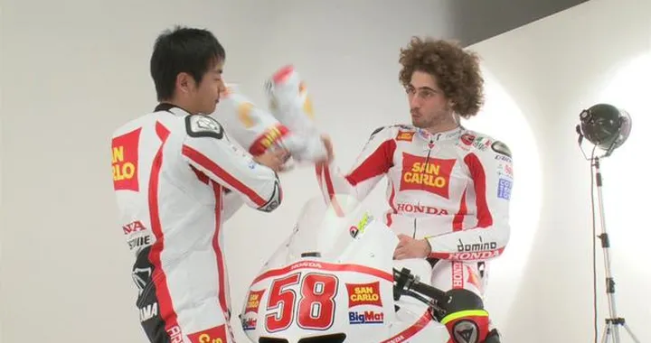 Marco Simoncelli - Hiroshi Aoyama, backstage