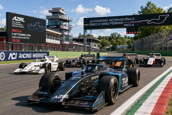 L’intelligenza artificiale corre a Imola: sfida tra auto da 550 CV