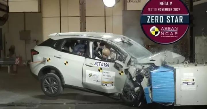 L'auto elettrica cinese che ha ottenuto zero stelle nei crash test