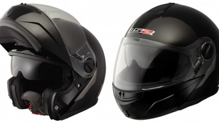 LS2 Helmets: casco modulare 386 Ride