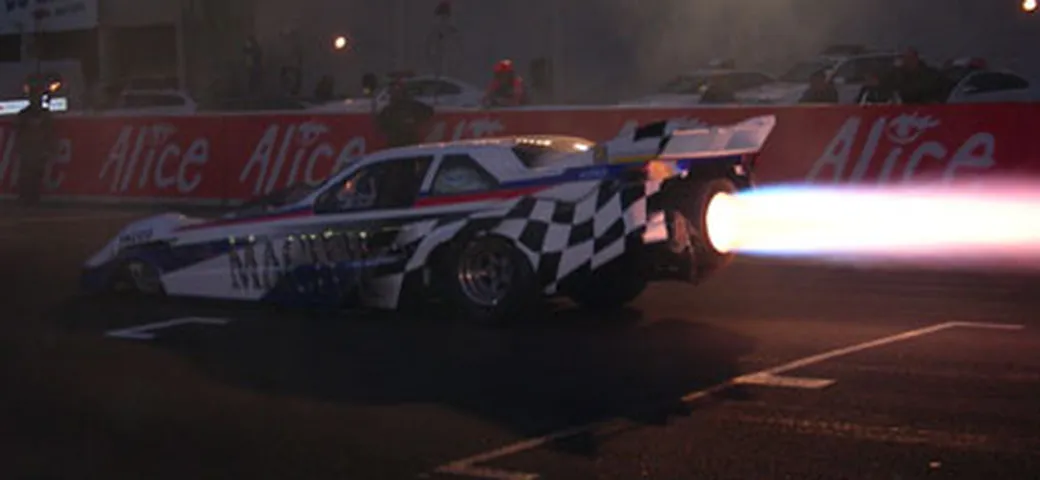 Olivier Jacque prova un Dragster