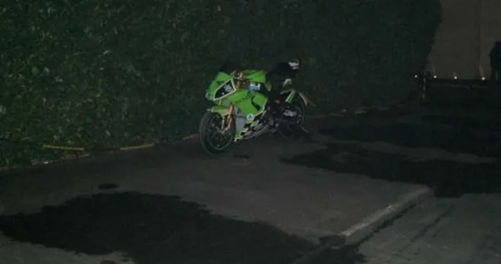 La Kawasaki Superbike abbandonata