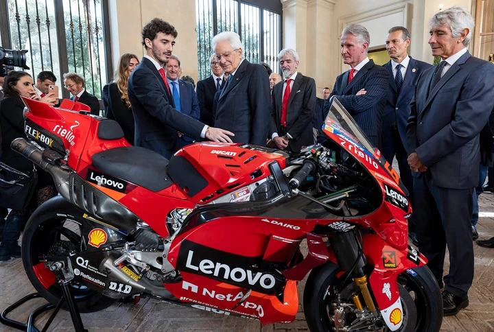 MotoGP, Bagnaia e il Team Ducati da Mattarella