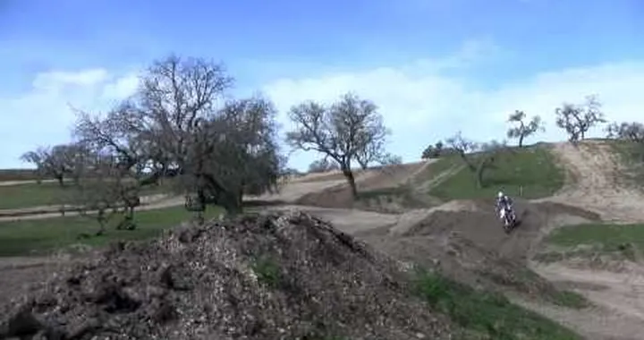 2010 Zero MX Electric Motorcycle on a Track - Natural Sound