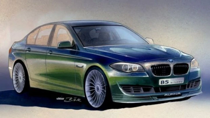 BMW Alpina B5 F10 BiTurbo: ecco il teaser ufficiale; sarà svelata a Goodwood a luglio