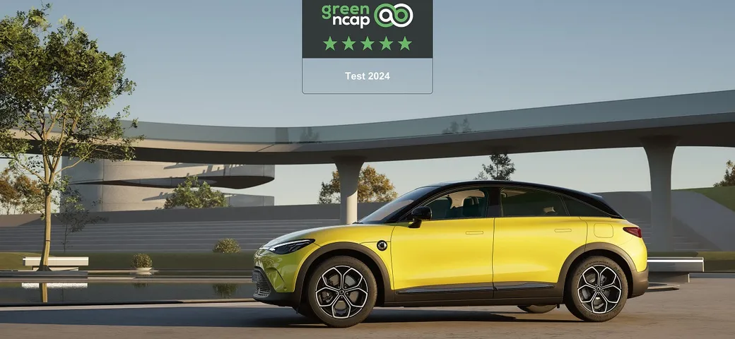 smart #3 Pro+: Green NCAP le assegna il massimo dei voti